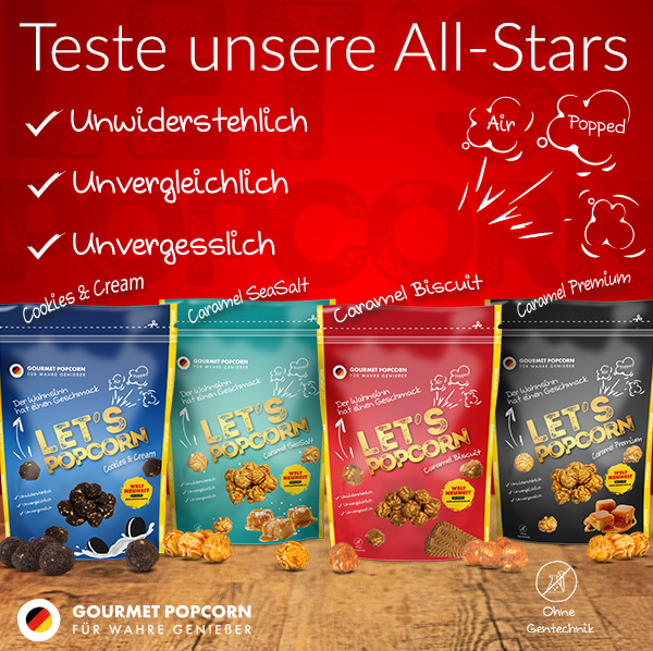 Lets Popcorn, Produkttest, Socialmedia, Allstars